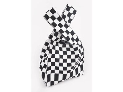 Checkered Stretch Shoulder Bag