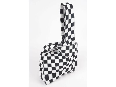 Checkered Stretch Shoulder Bag