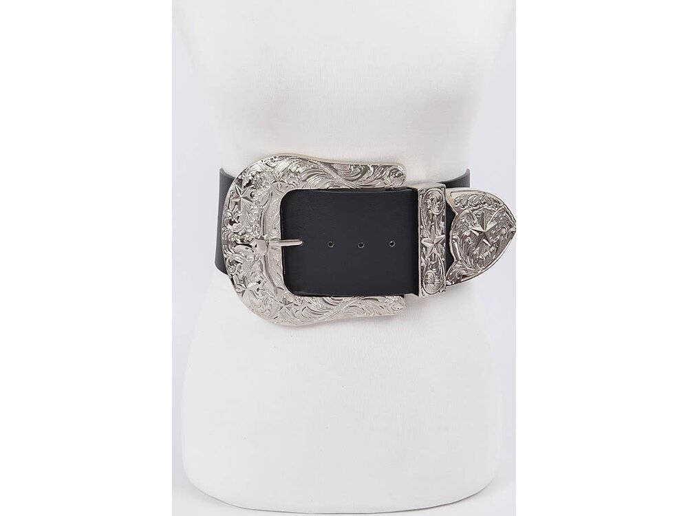 Oversized Buckle Belt-  Plus Size