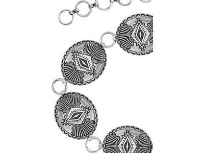 Blandice Jewelry Concho Belt- SX0038- Silver- L/XL