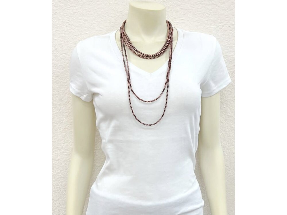 Isac Trading Copper Navajo Pearl Necklace- 736512