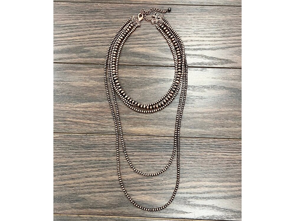 Isac Trading Copper Navajo Pearl Necklace- 736512