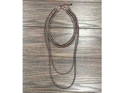 Isac Trading Copper Navajo Pearl Necklace- 736512