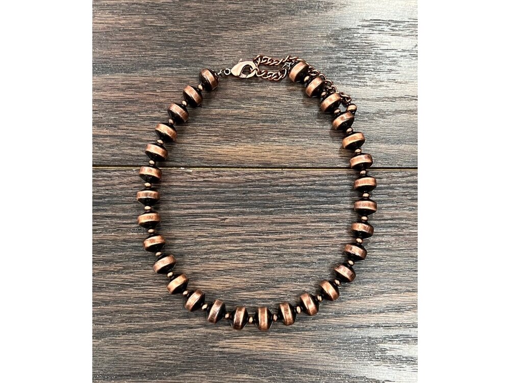 Isac Trading Copper Navajo Pearl Necklace- 736590