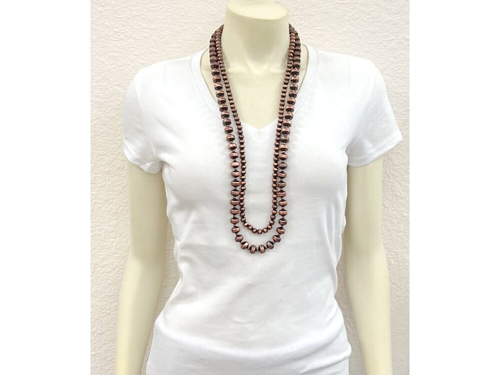 Isac Trading Copper Navajo Pearl Necklace- 737049