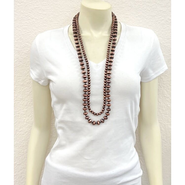 Isac Trading Copper Navajo Pearl Necklace- 737049