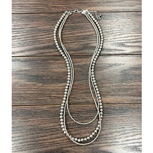 Isac Trading Silver Navajo Pearl Necklace- 737719