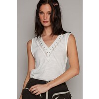 Charlotte Tank - FKT897 - Ivory -