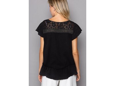 Pol Amelia Top- FWT423- Black