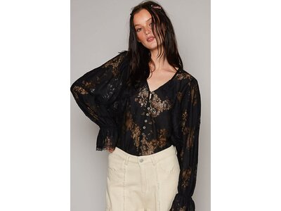 Pol Sophia Top- FWT629- Black