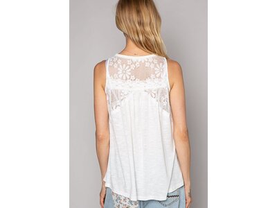 Pol Mia Tank- GKT207 - Off- White