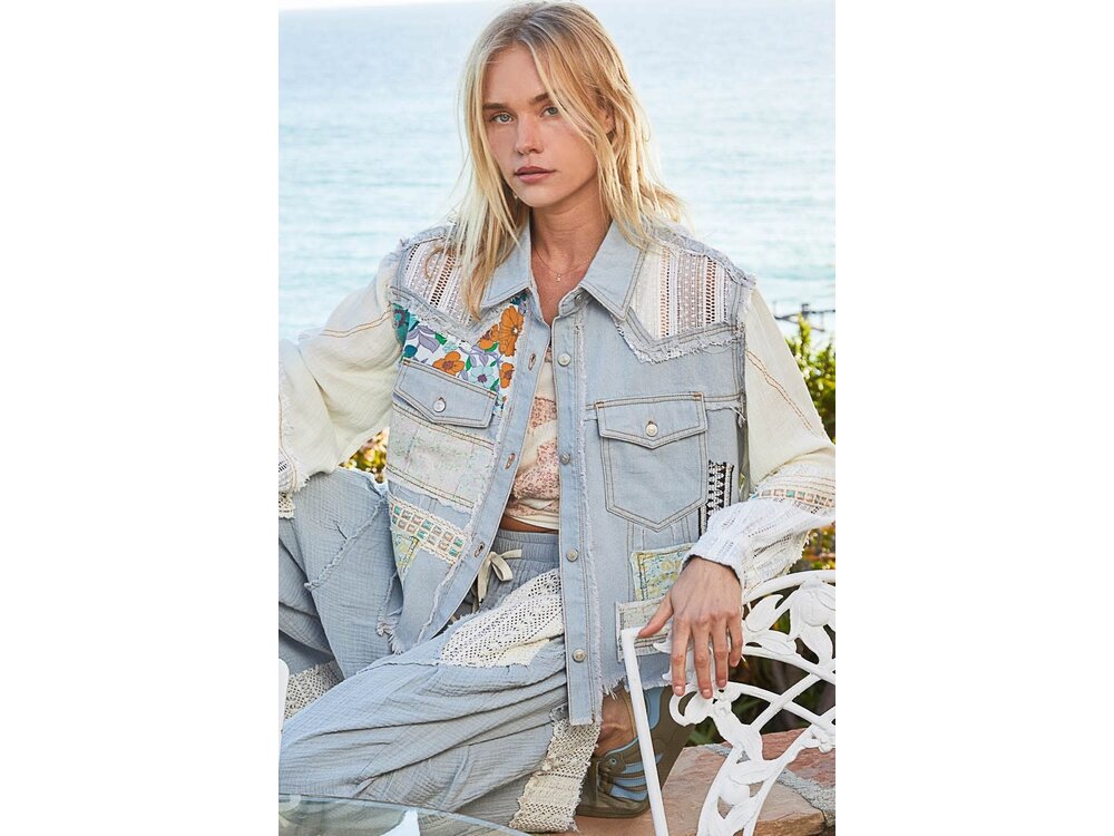 Pol Ava Jacket- GWT170 - Light Denim