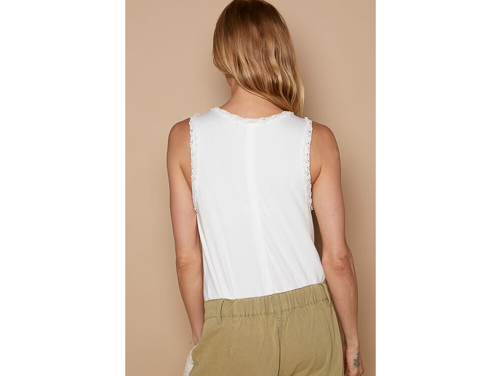 Pol Hazel Tank - UKT289 - Off-White