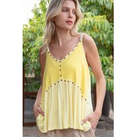 Penelope Tank - YKT54 - Baby Yellow