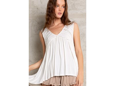 Pol Harper Tank- TKT12 - Ivory