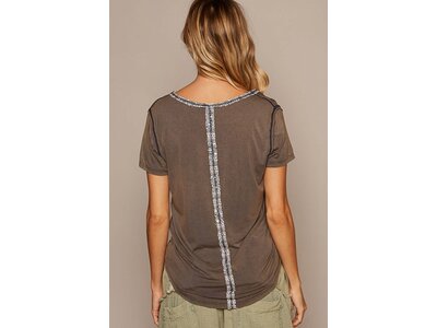 Pol Clothing Avery Top- UKT278- Midnight Blue-