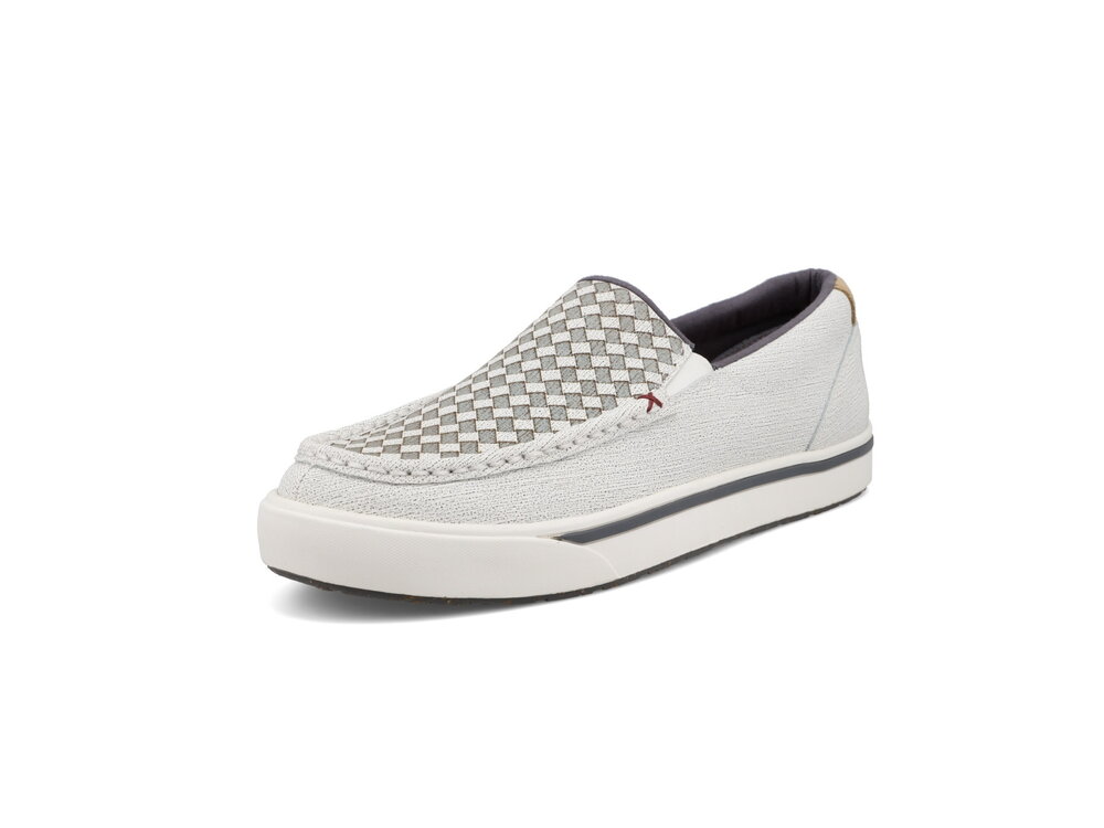 Twisted X MCA0063- Slip On Kicks- White Checkered-