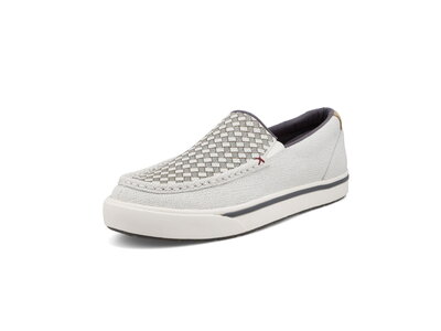 Twisted X MCA0063- Slip On Kicks- White Checkered-