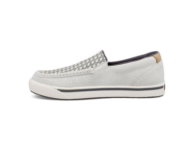 Twisted X MCA0063- Slip On Kicks- White Checkered-
