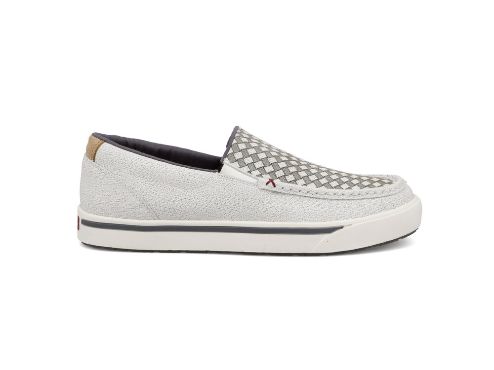 Twisted X MCA0063- Slip On Kicks- White Checkered-