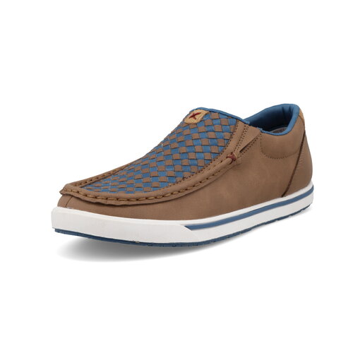 Twisted X WCA0083- Slip On Kicks- Coconut Blue Checkered-