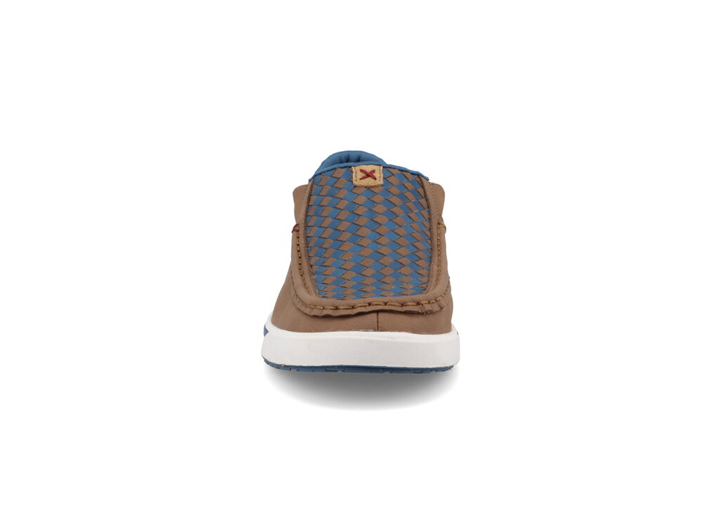 Twisted X WCA0083- Slip On Kicks- Coconut Blue Checkered-
