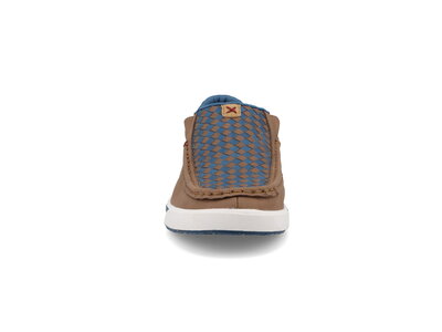 Twisted X WCA0083- Slip On Kicks- Coconut Blue Checkered-
