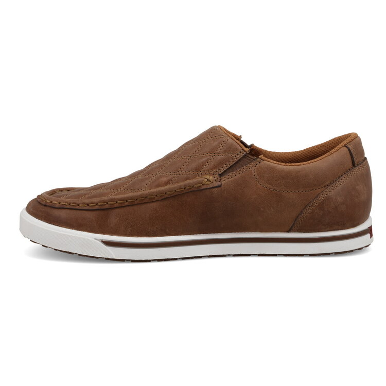 Twisted X WCA0086- Slip On Kicks- Brown Leather-