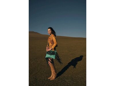 Myra Bags Millstone Fringed Bag- S-9601