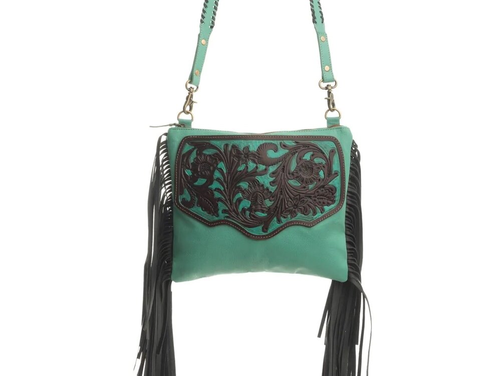Myra Bags Millstone Fringed Bag- S-9601