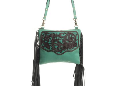 Myra Bags Millstone Fringed Bag- S-9601