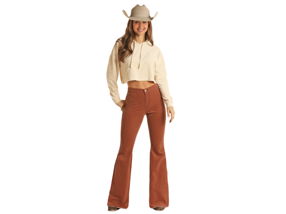 Rock and Roll Denim Corduroy Flare- BW6PD02239 - Rust