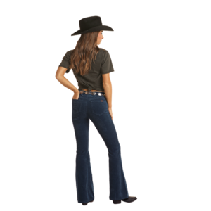 Rock and Roll Denim Corduroy Flare- Navy - RRWD6PR0G7