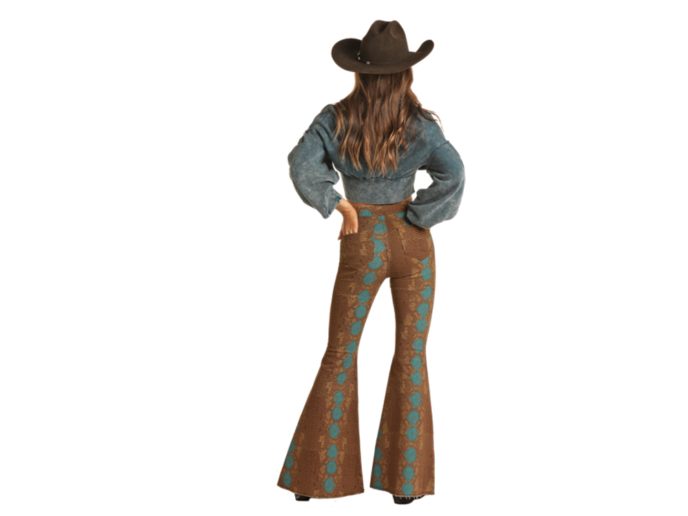 Rock and Roll Denim Snakeskin Bell- RRWD7PRZR4
