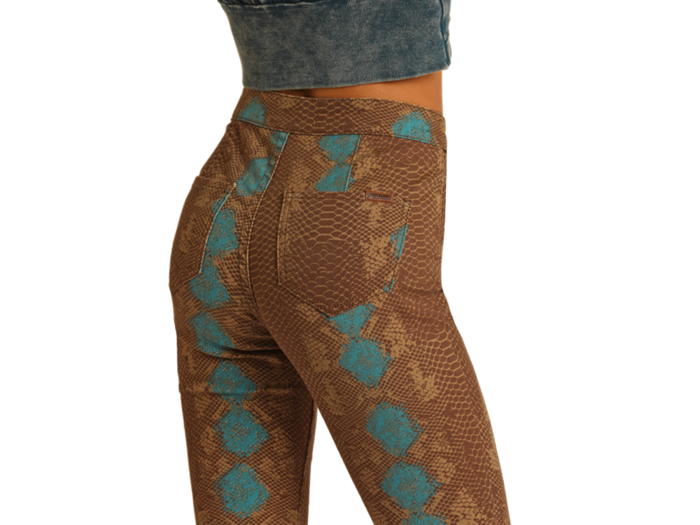 Rock and Roll Denim Snakeskin Bell- RRWD7PRZR4