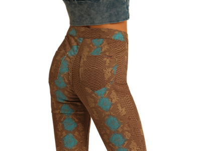 Rock and Roll Denim Snakeskin Bell- RRWD7PRZR4