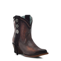 N0005- Concho Bootie - Brown