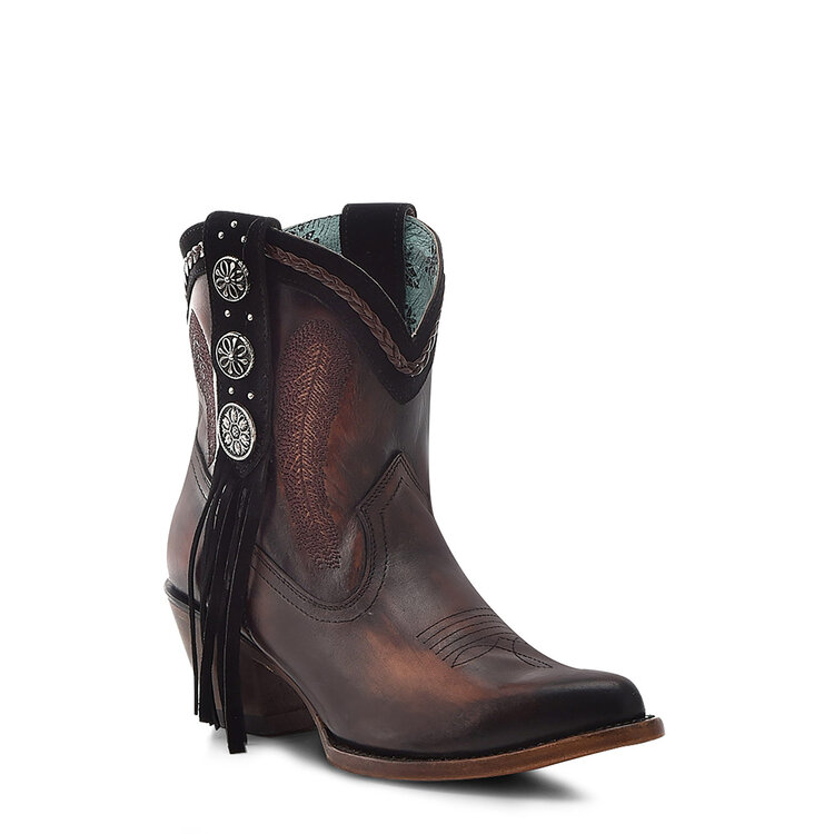 Corral N0005- Concho Bootie - Brown