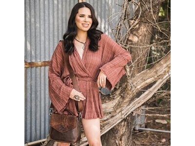 STS Ranchwear Catalina Croc Dakota Crossbody - STS33969