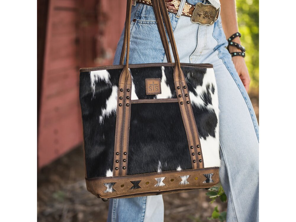 STS Ranchwear Roswell Cowhide Tote- STS32210