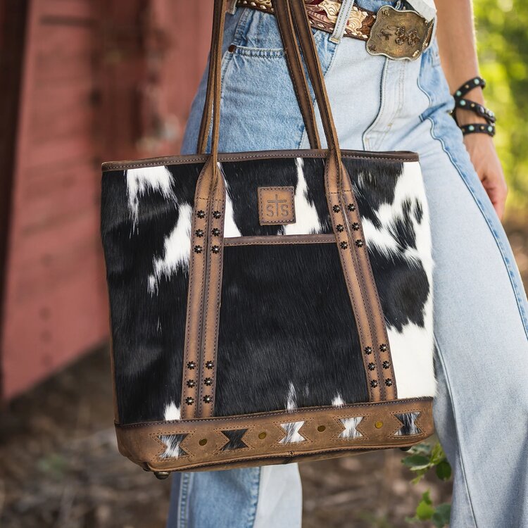 STS Ranchwear Roswell Cowhide Tote- STS32210