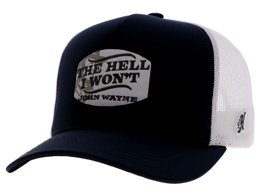 Hooey John Wayne - 5 Panel Trucker - The Hell I Won't - 2364T