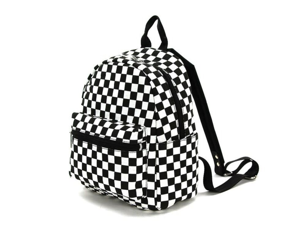 Checkered Backpack Bag
