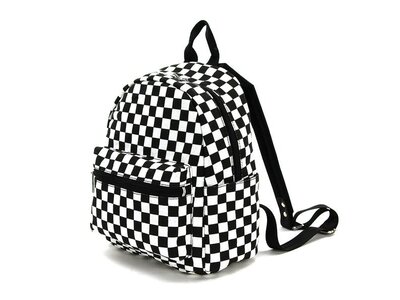 Checkered Backpack Bag