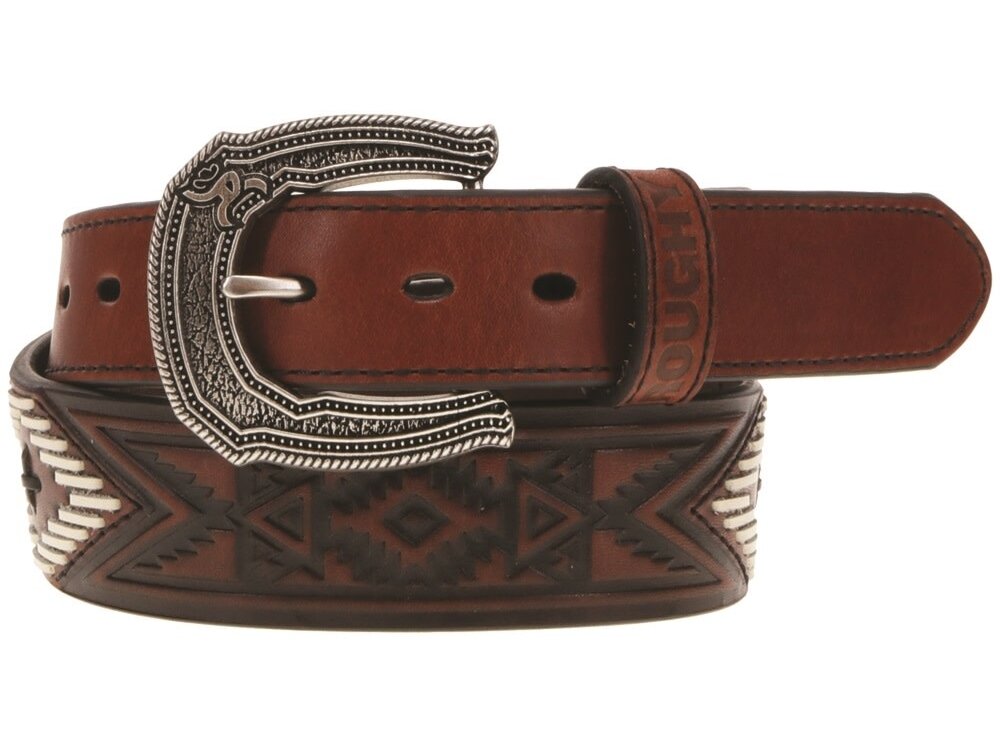 Hooey Choctaw Embossed Belt- RMBLT014