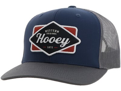 Hooey Diamond- Trucker Hat- Navy Grey- 2422T-NVGY