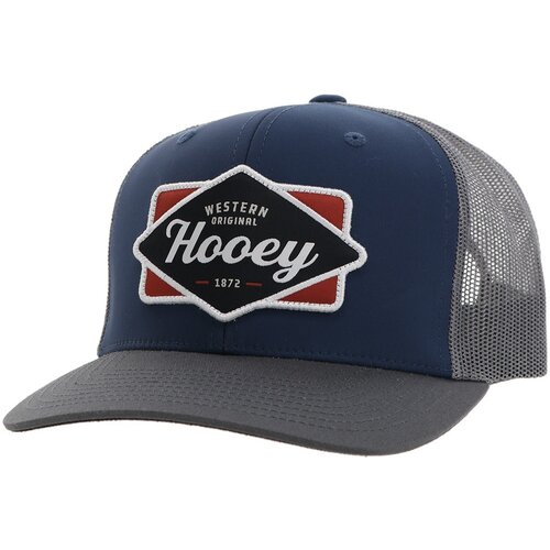 Hooey Diamond- Trucker Hat- Navy Grey- 2422T-NVGY