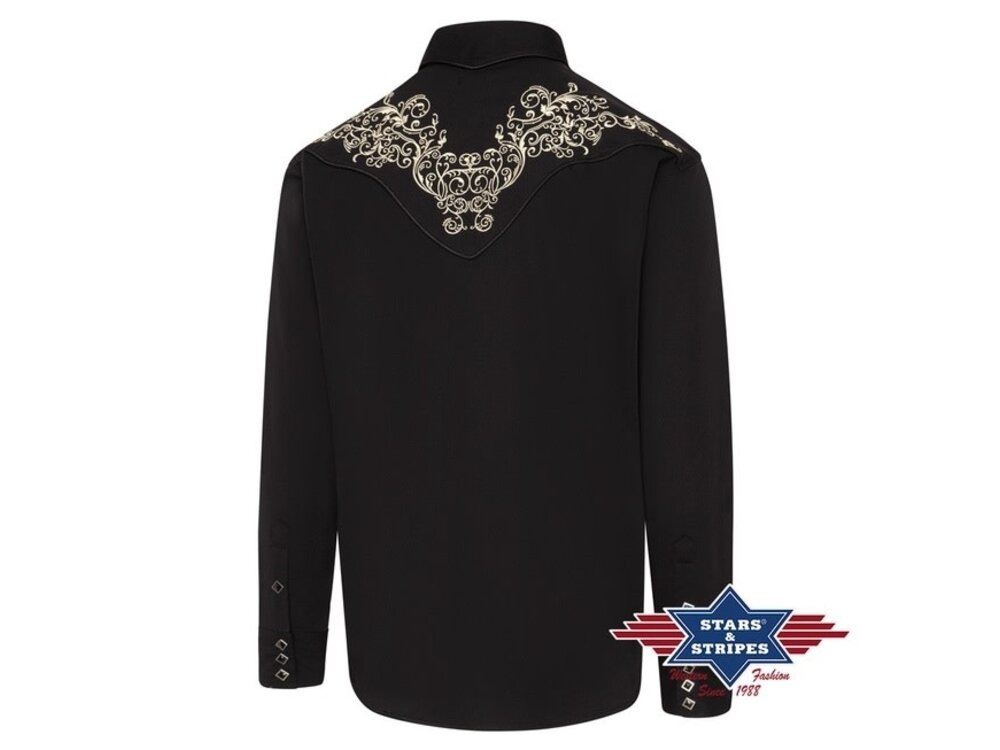 Stars & Stripes Brandon - Pearl Snap Embroidered Shirt