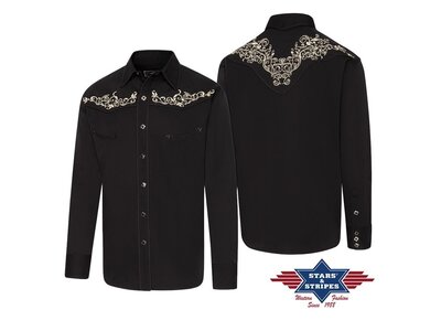 Stars & Stripes Brandon - Pearl Snap Embroidered Shirt