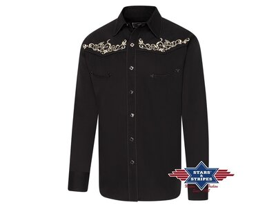 Stars & Stripes Brandon - Pearl Snap Embroidered Shirt